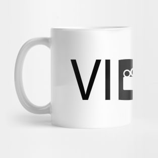 Video filming videos typography design Mug